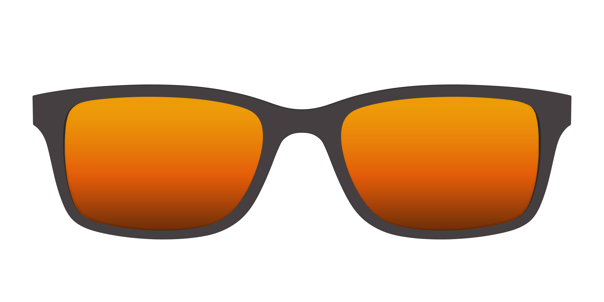 The Polarized Orange Reflective Sun Top - Image 3
