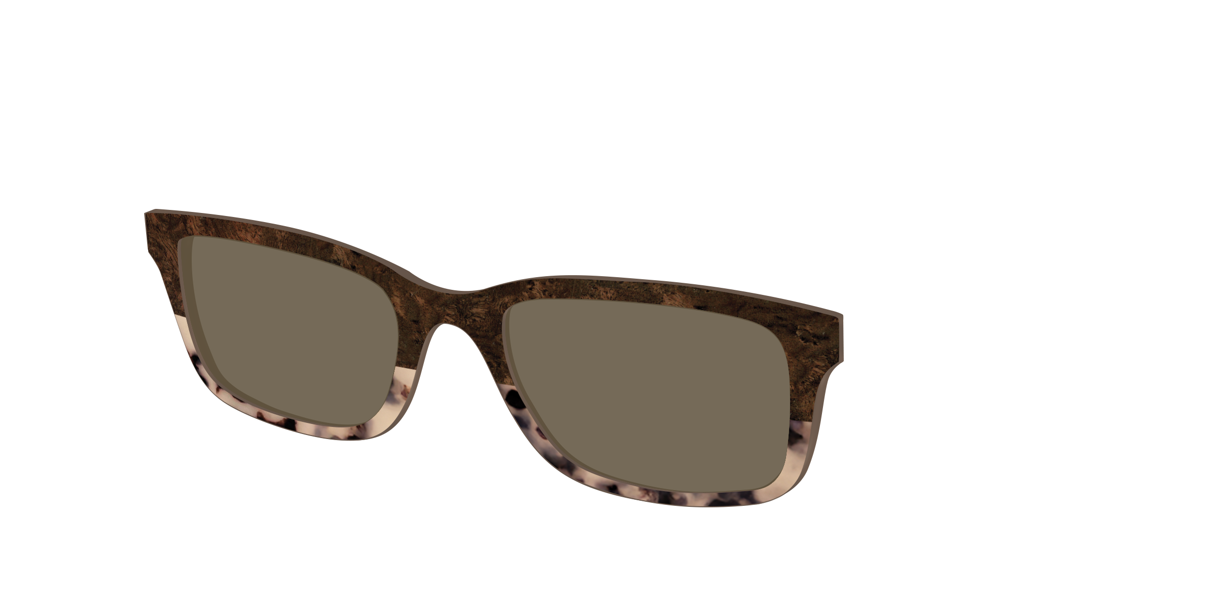 The Polarized Dark Oak Tortoise Split Sun Top - Image 6