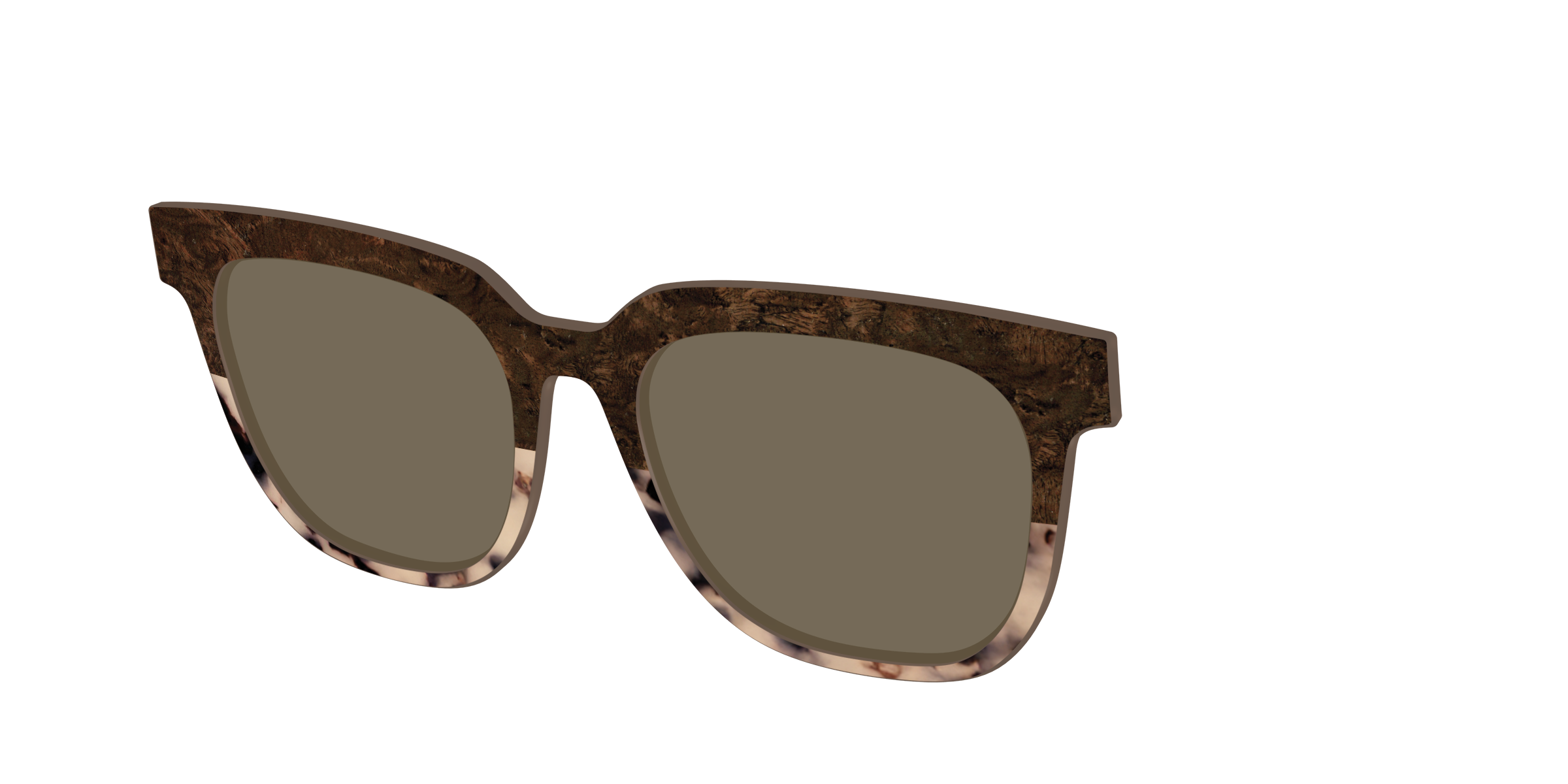 The Polarized Dark Oak Tortoise Split Sun Top - Image 38