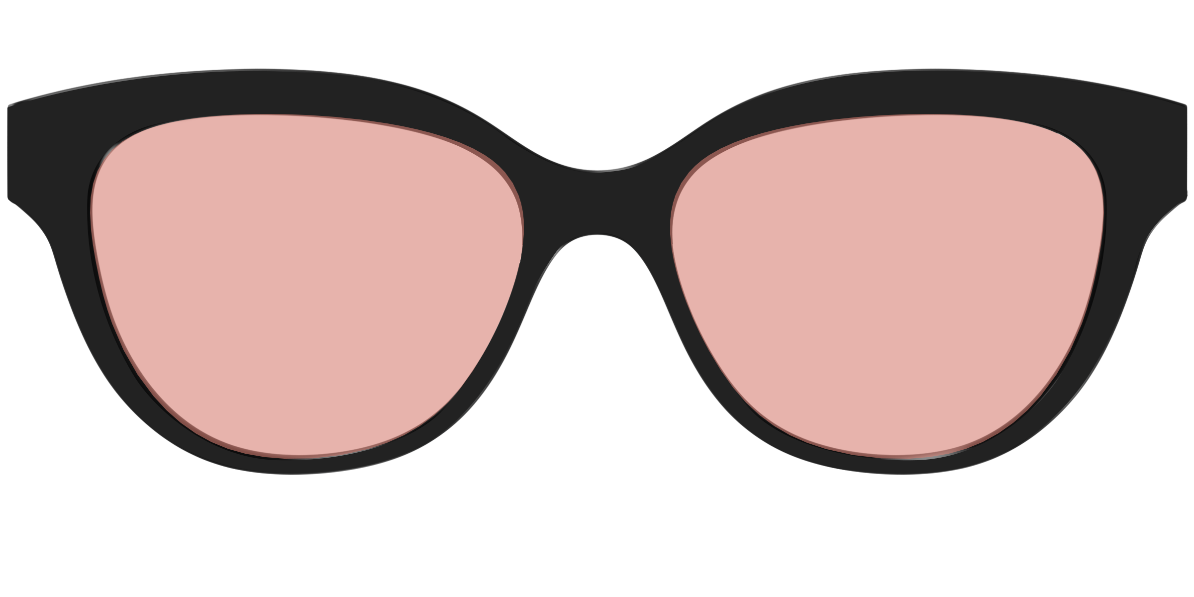 The Black With Coral Pink Lens - Image 33