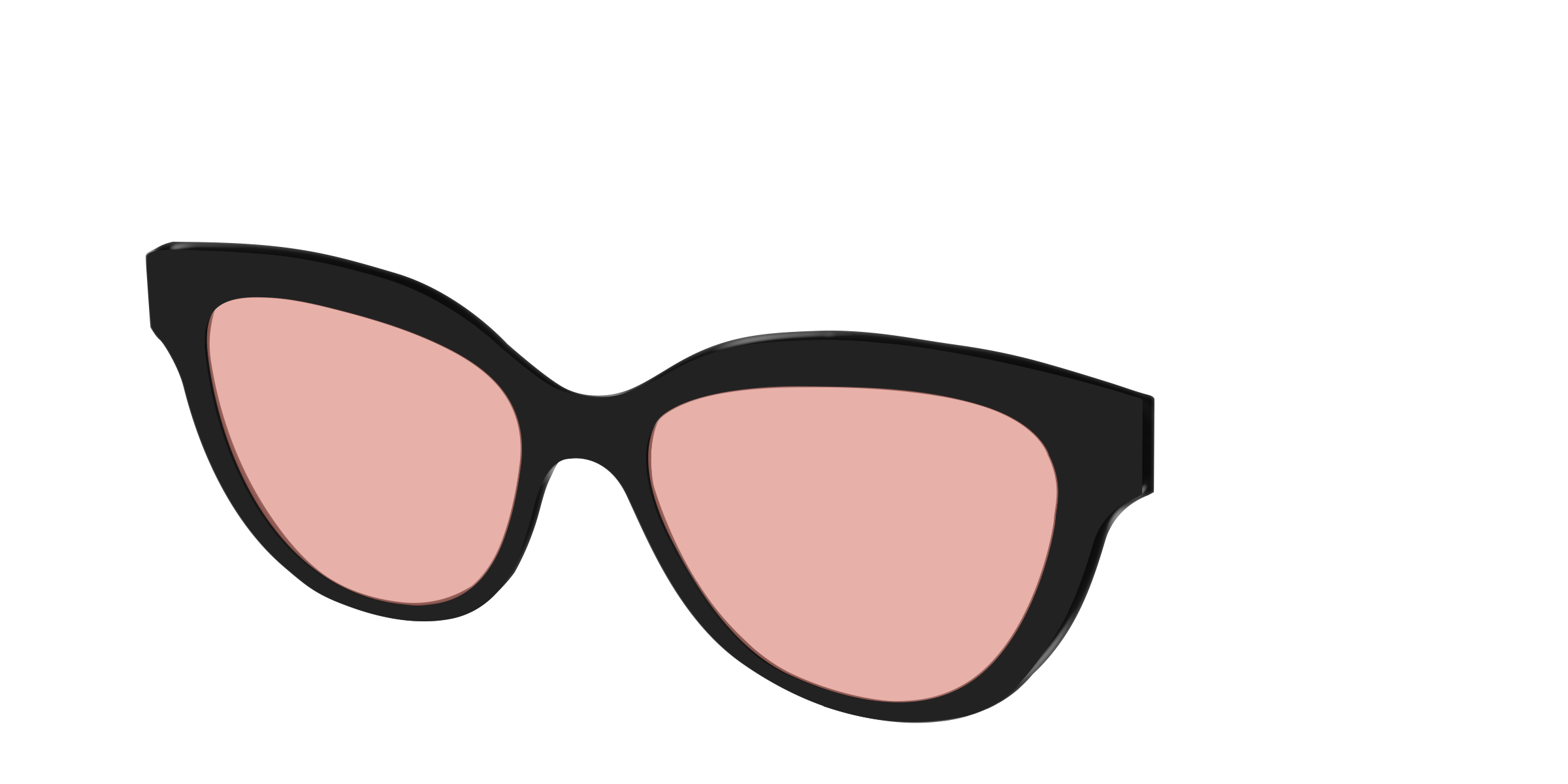 The Black With Coral Pink Lens - Image 34