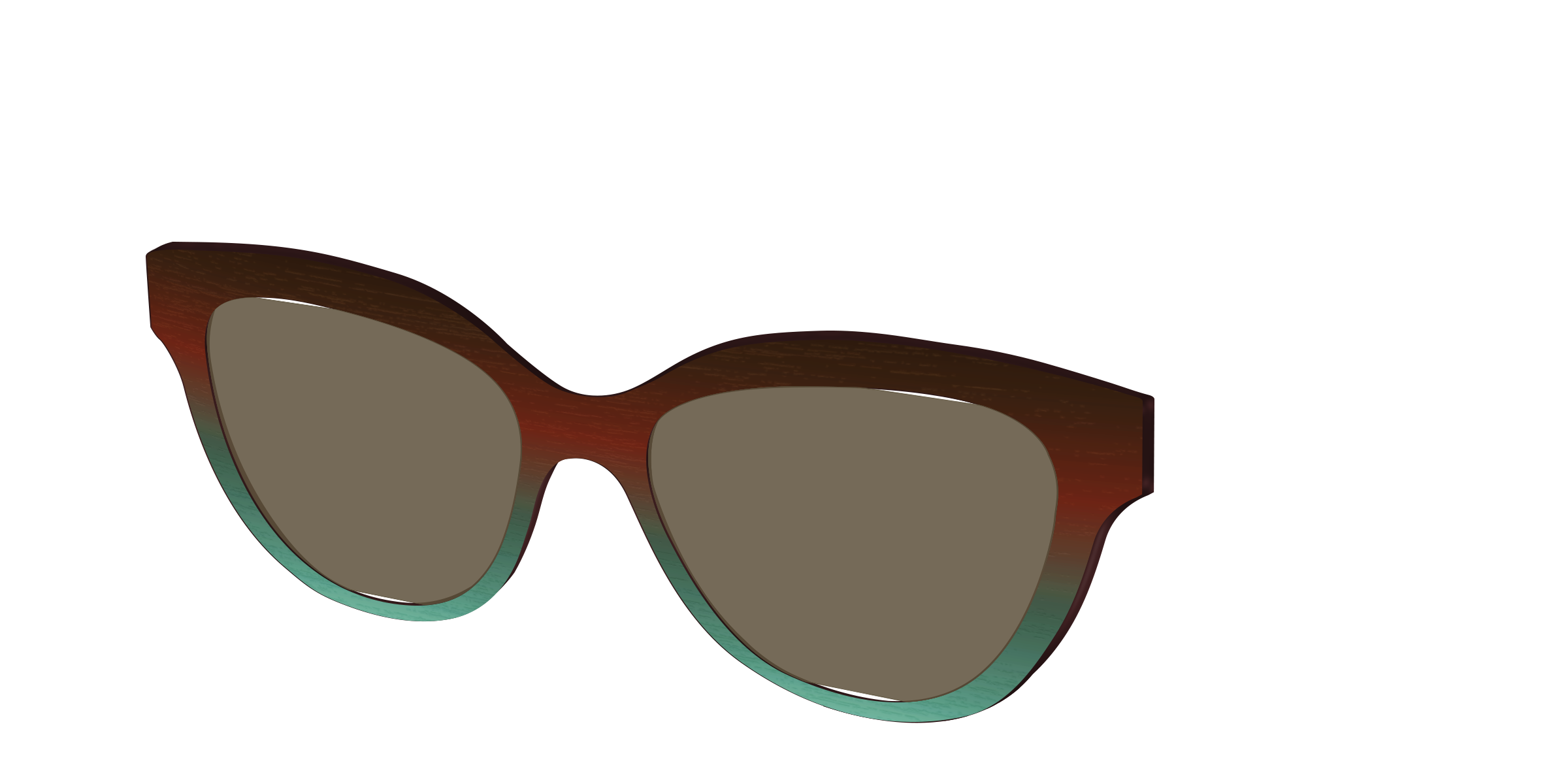 The Polarized Mahogany to Juniper Woodgrain Sun Top - Image 34