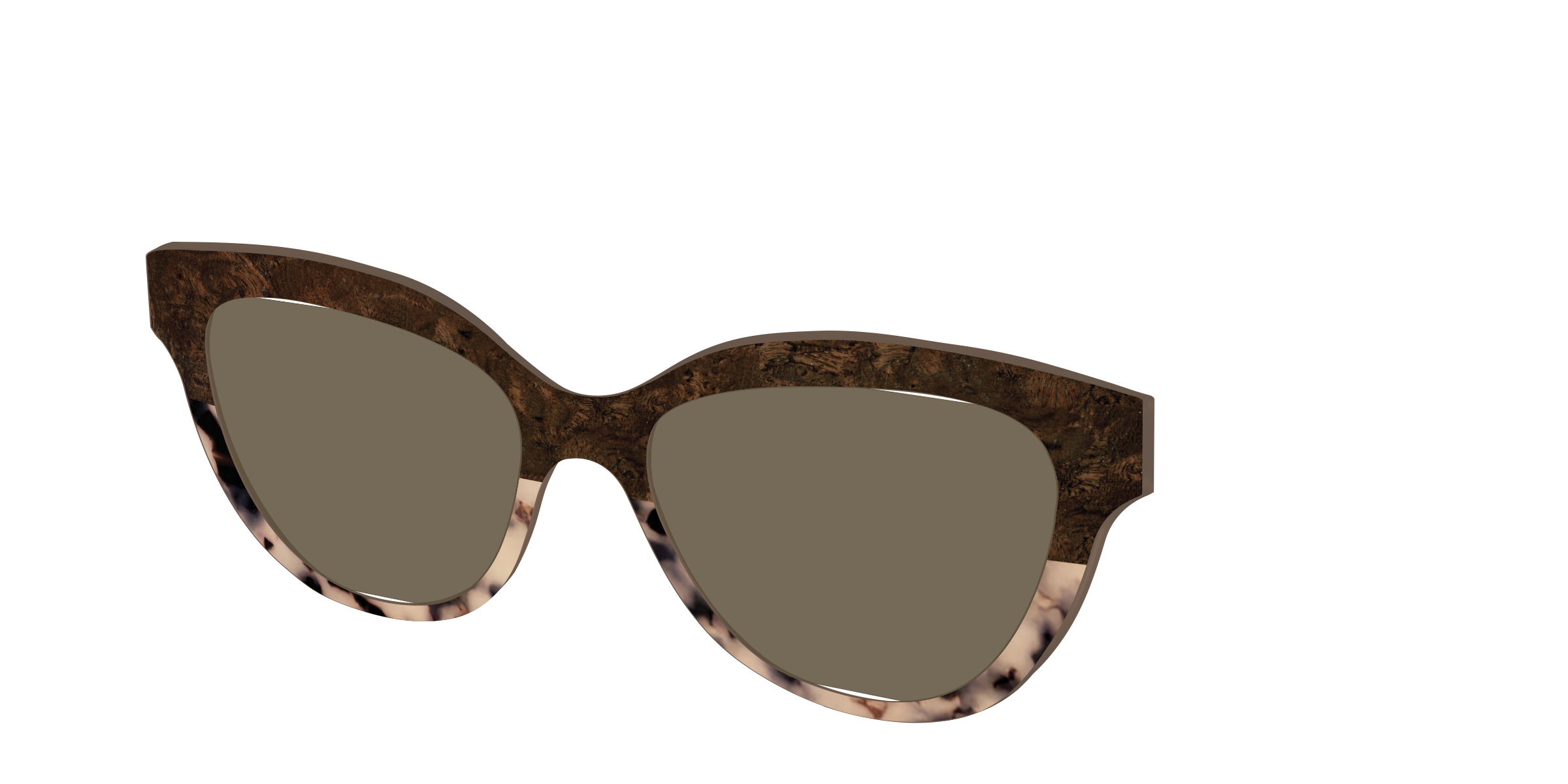 The Polarized Dark Oak Tortoise Split Sun Top - Image 34