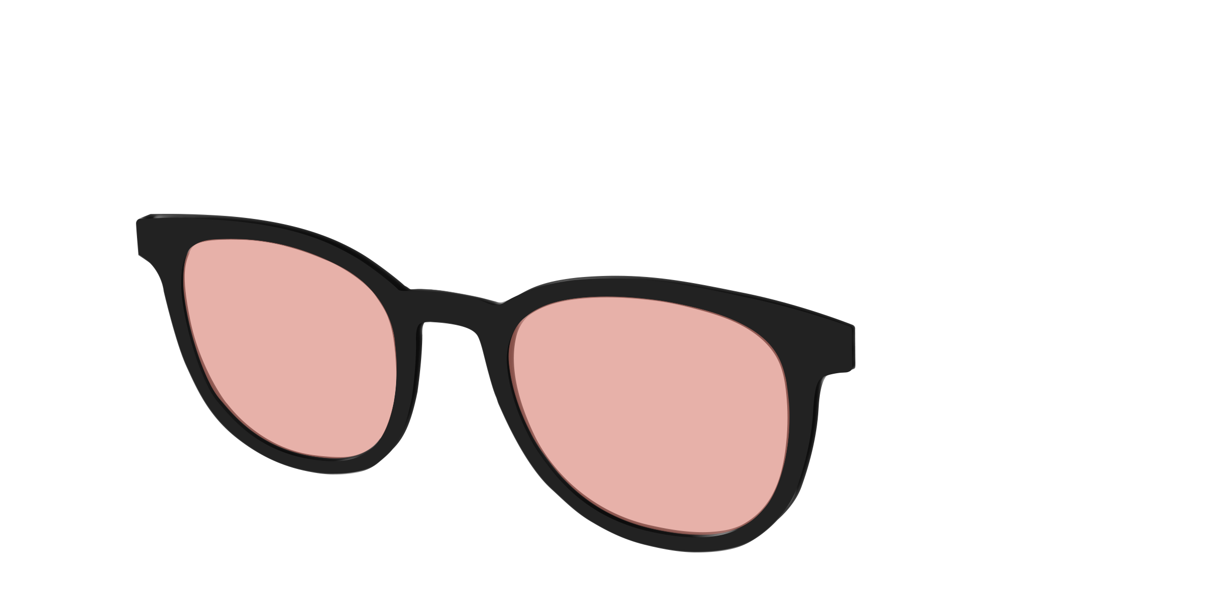 The Black With Coral Pink Lens - Image 16