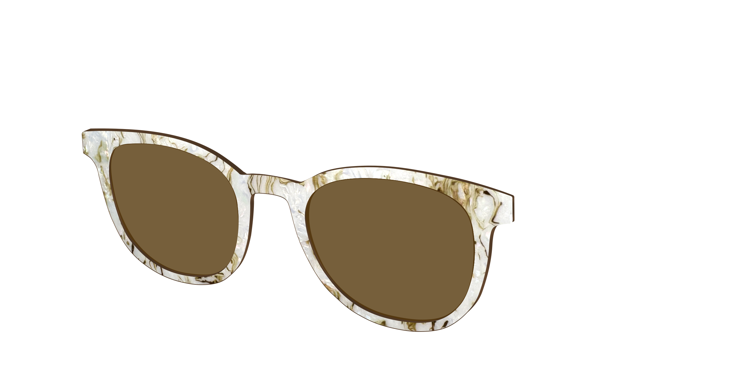 The Polarized Ivory Sand Pearl Shell Sun Top - Image 16