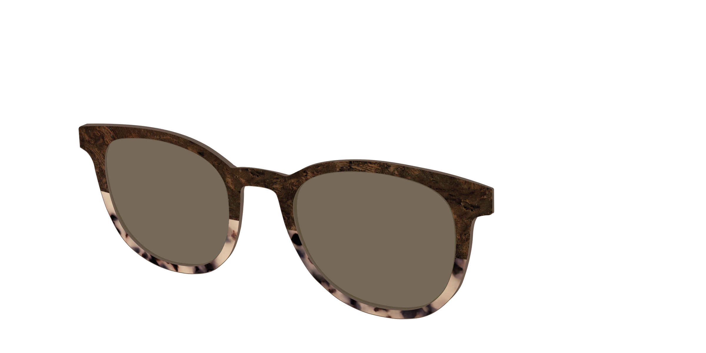 The Polarized Dark Oak Tortoise Split Sun Top - Image 16