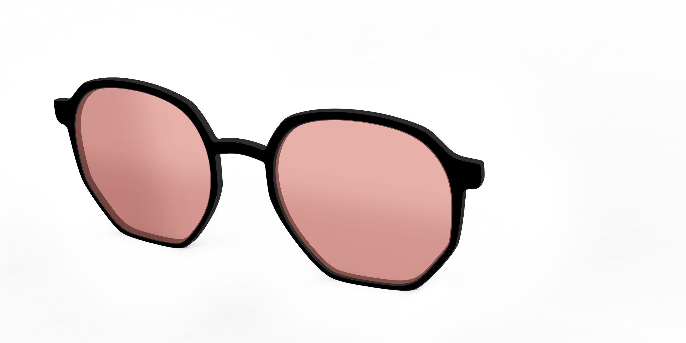 The Black With Coral Pink Lens - Image 60