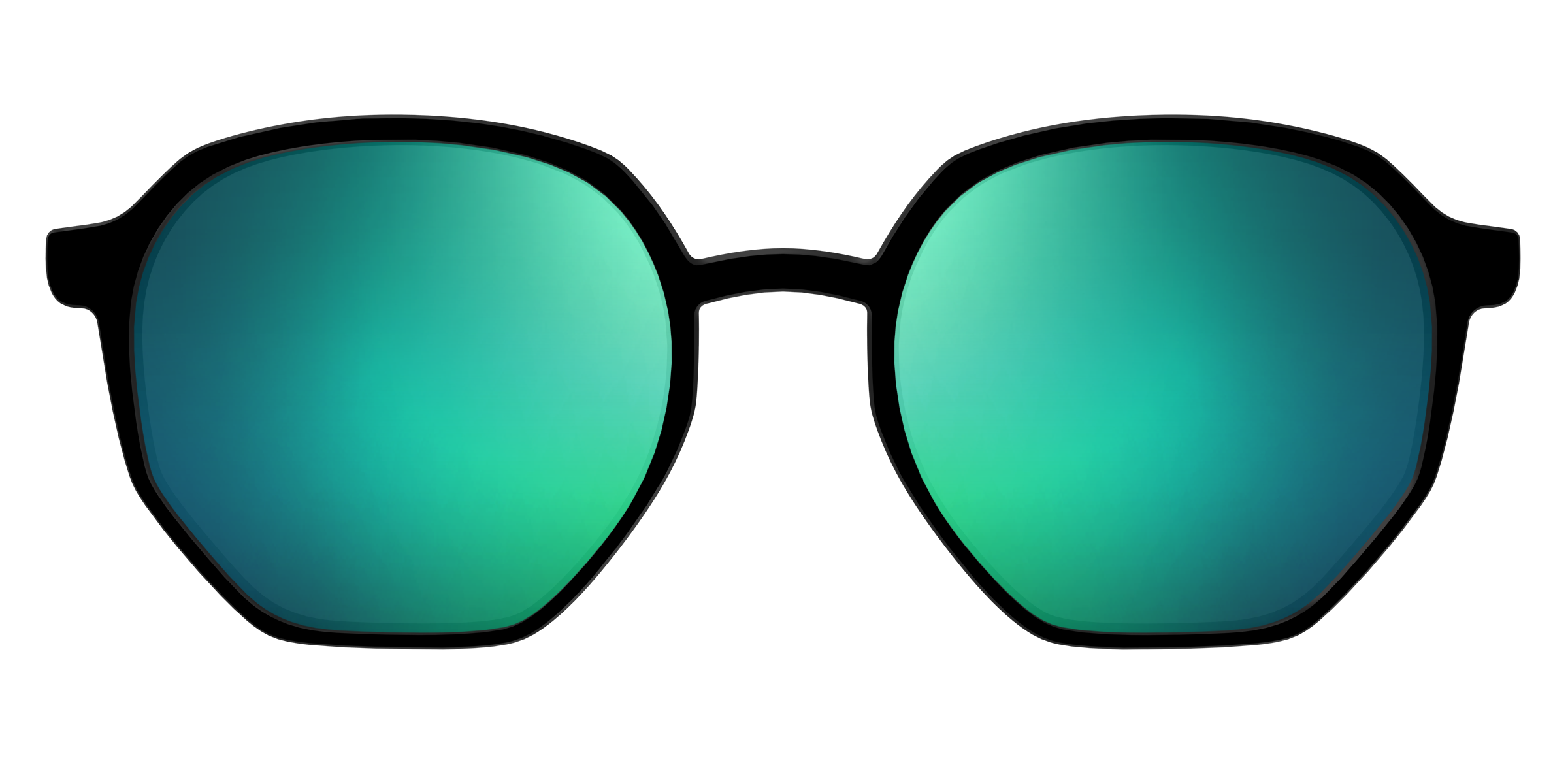 The Polarized Green Reflective Sun Top - Image 41