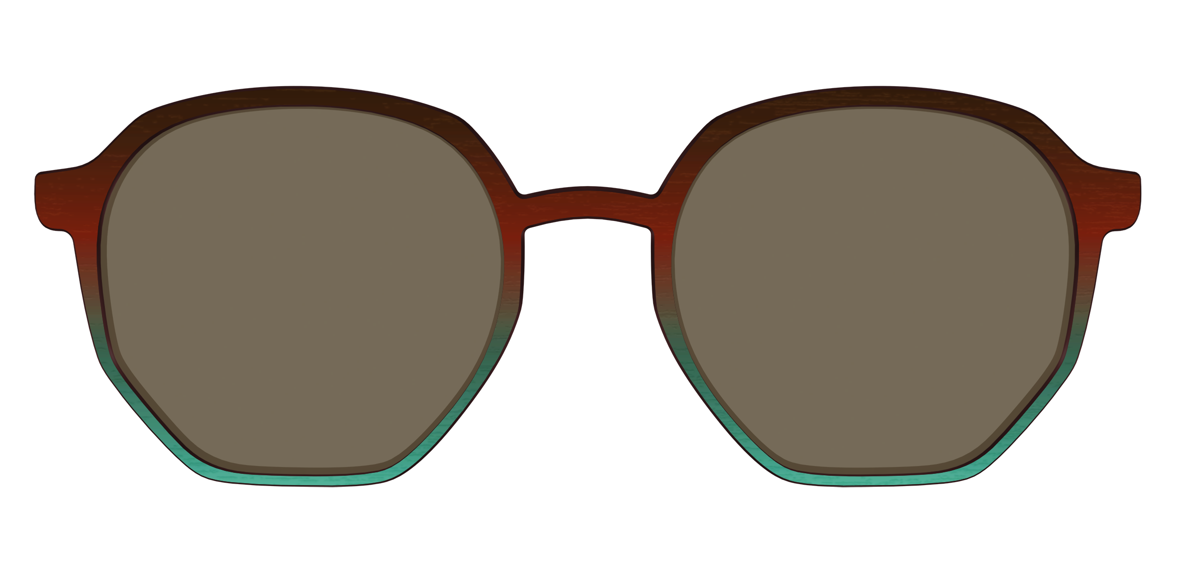 The Polarized Mahogany to Juniper Woodgrain Sun Top - Image 59