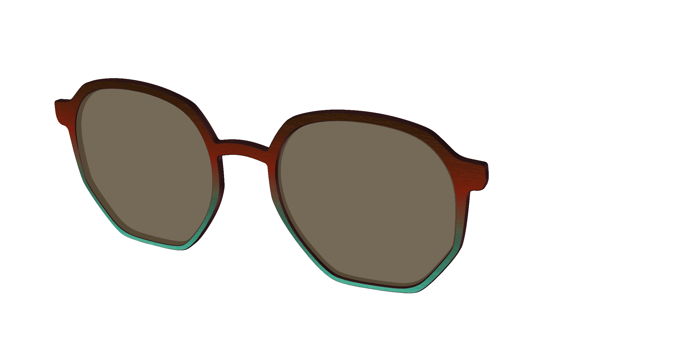 The Polarized Mahogany to Juniper Woodgrain Sun Top - Image 60