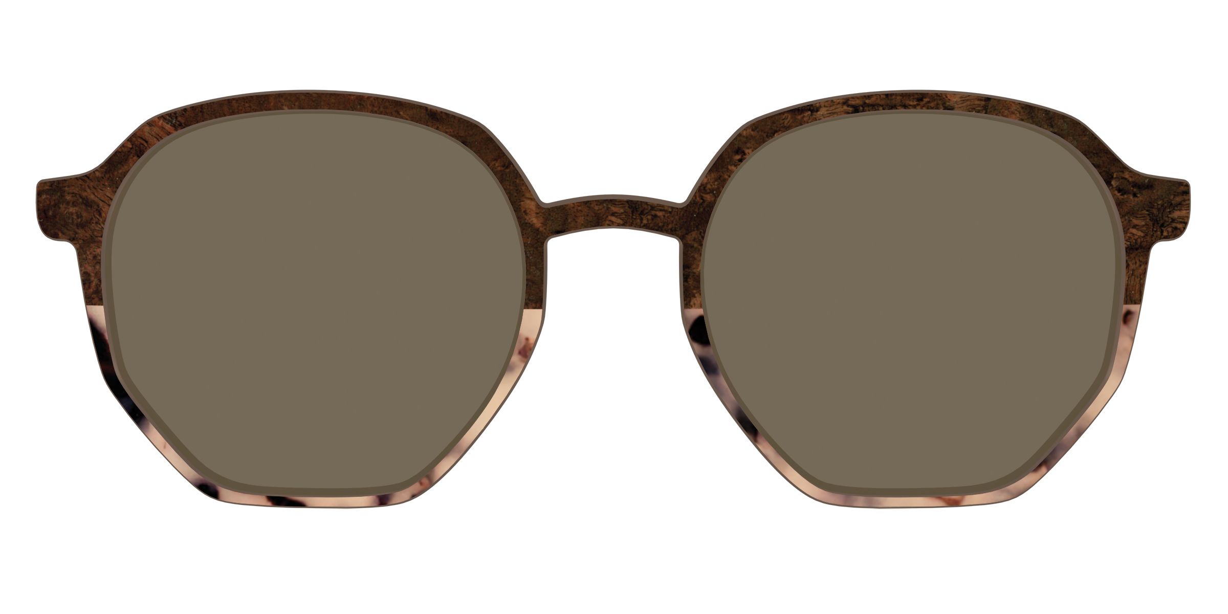 The Polarized Dark Oak Tortoise Split Sun Top - Image 59