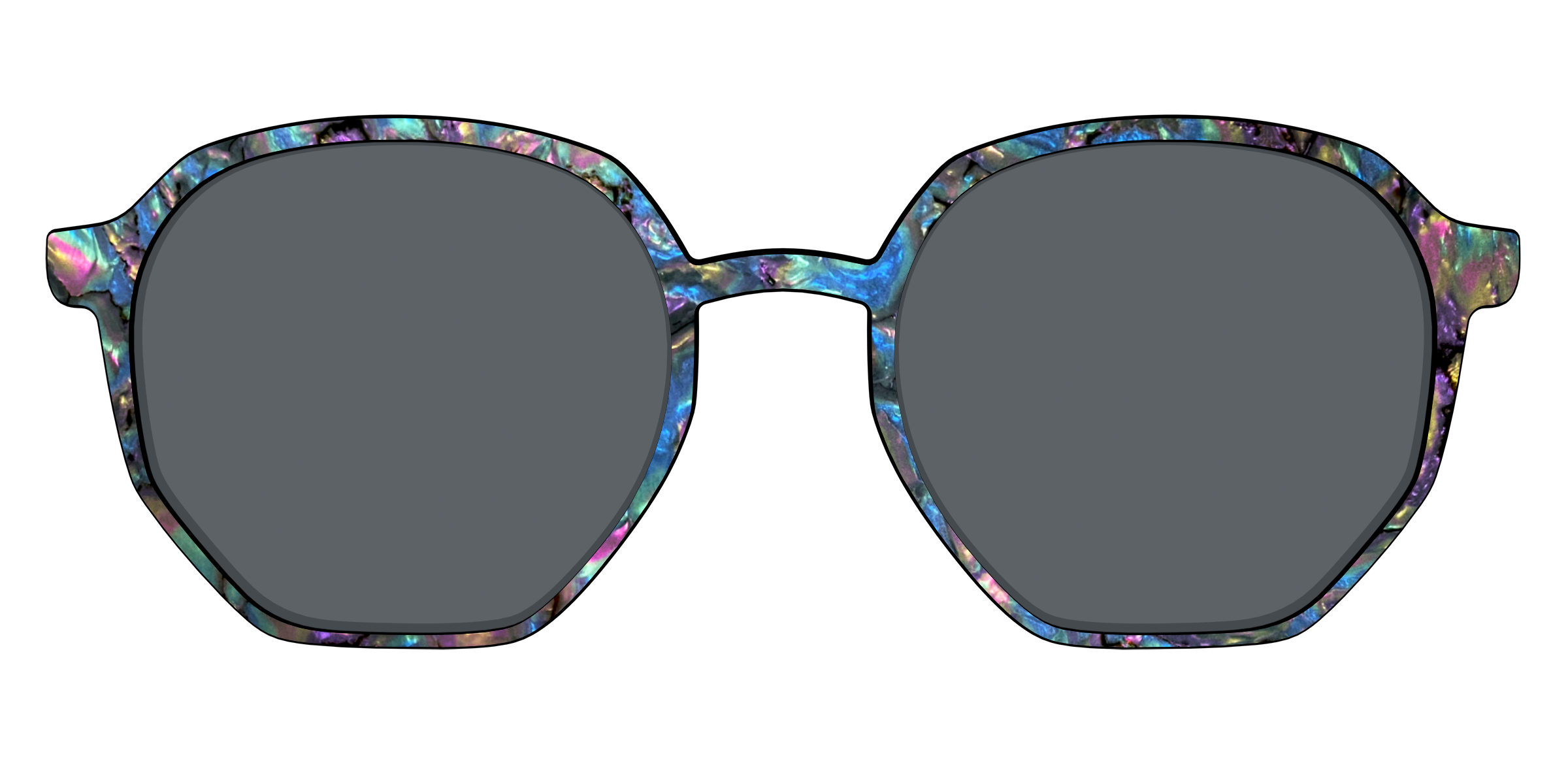The Polarized Midnight Abalone Sun Top - Image 59