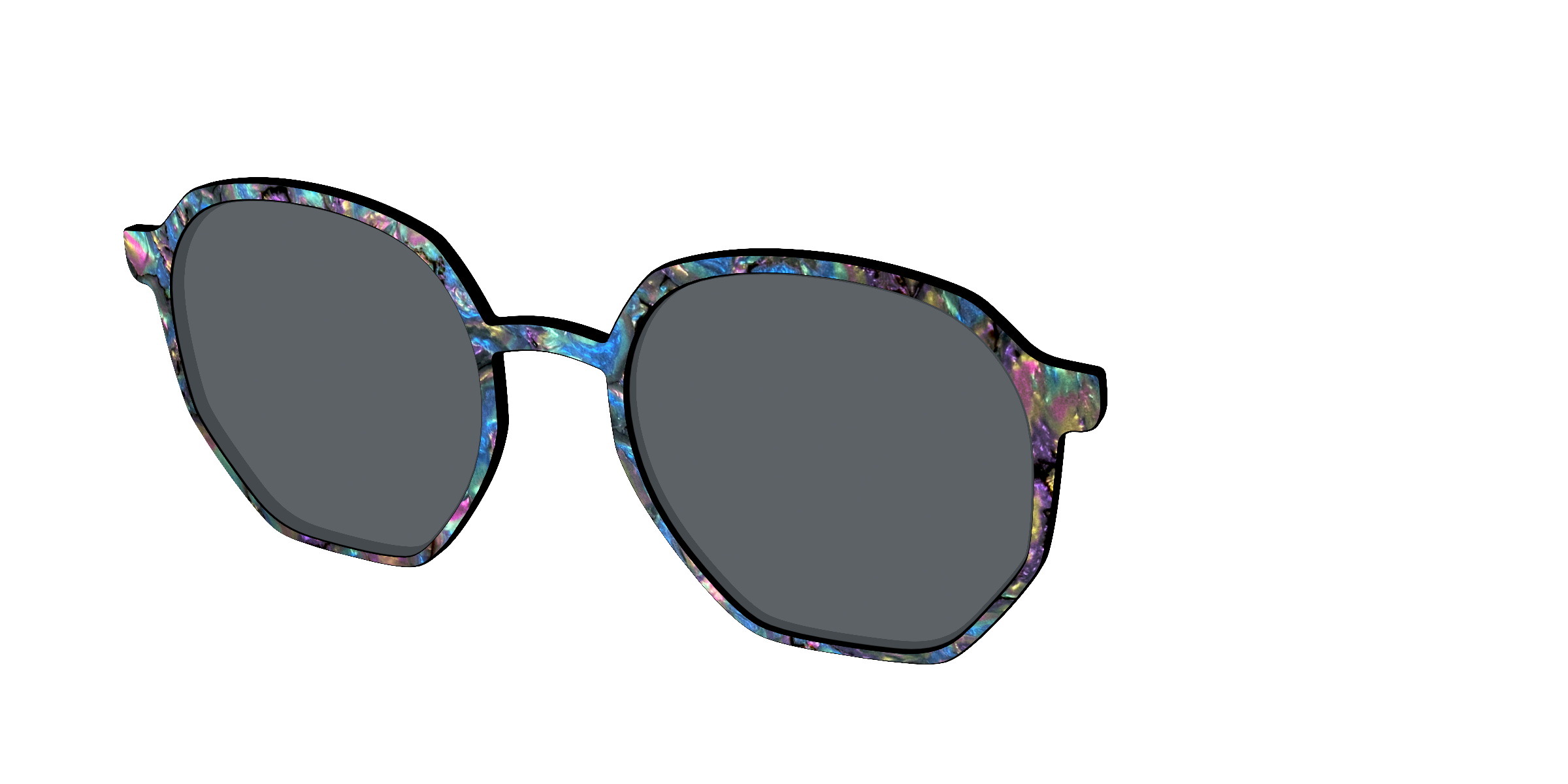 The Polarized Midnight Abalone Sun Top - Image 60