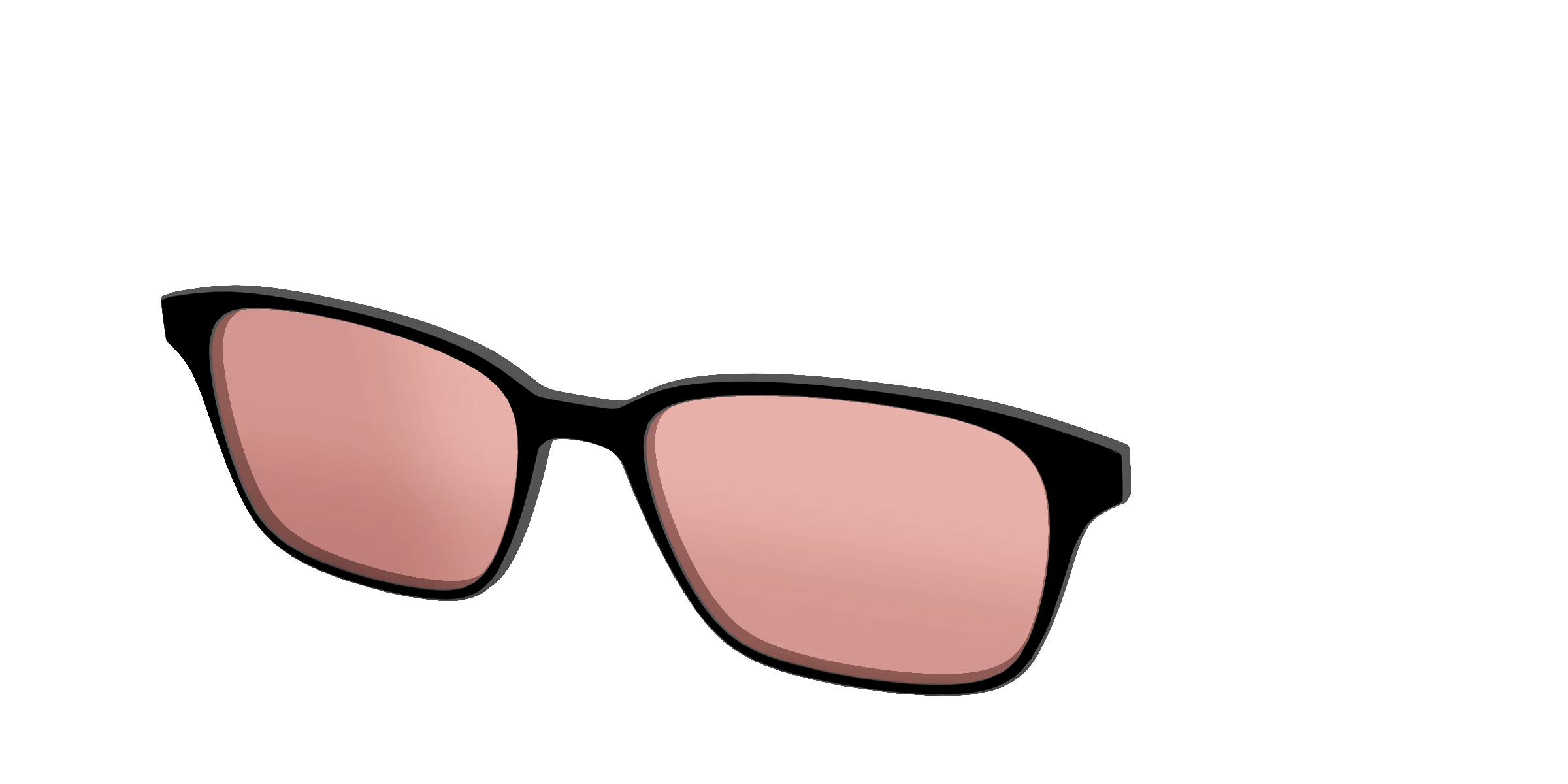 The Black With Coral Pink Lens - Image 56