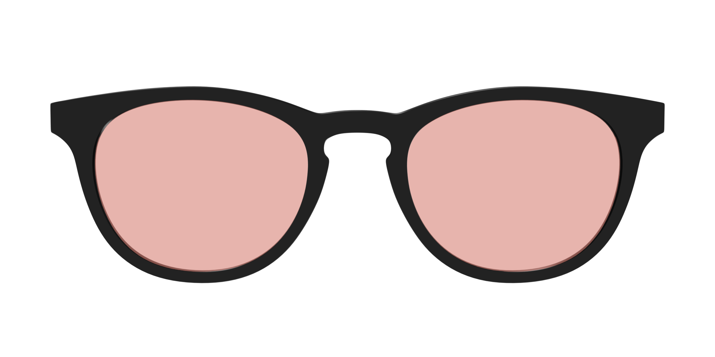 The Black With Coral Pink Lens - Image 3