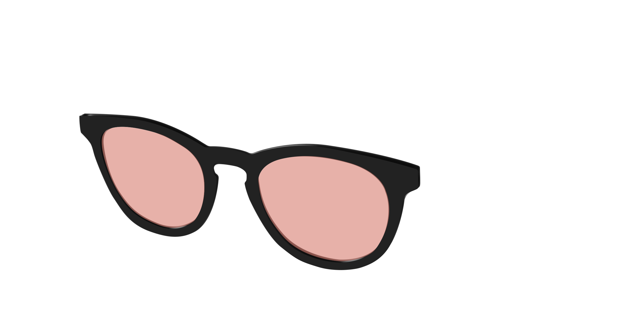 The Black With Coral Pink Lens - Image 4