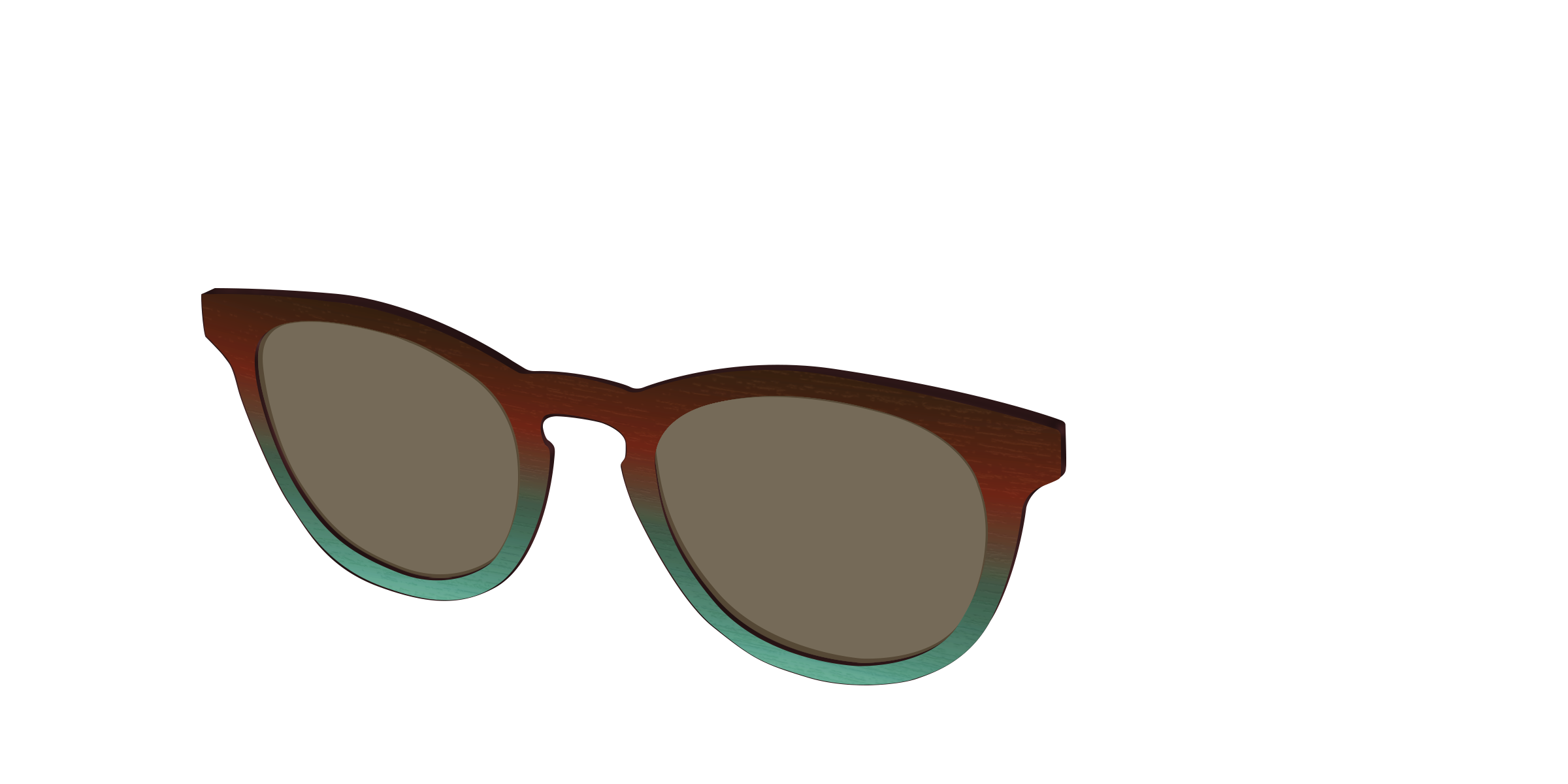 The Polarized Mahogany to Juniper Woodgrain Sun Top - Image 4