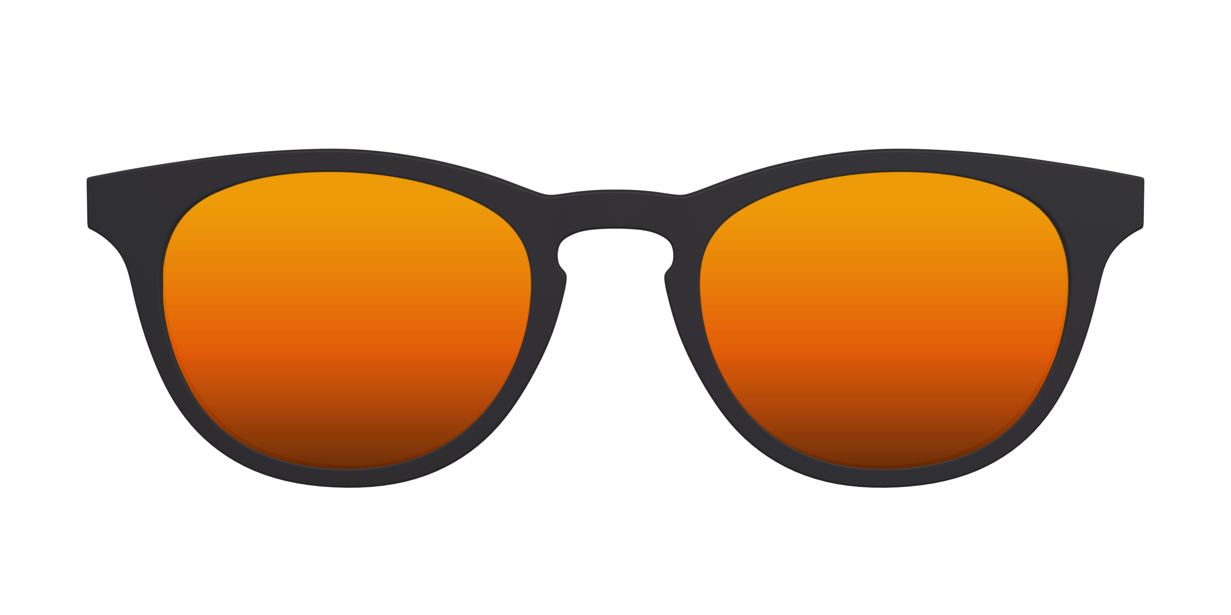 The Polarized Orange Reflective Sun Top - Image 2