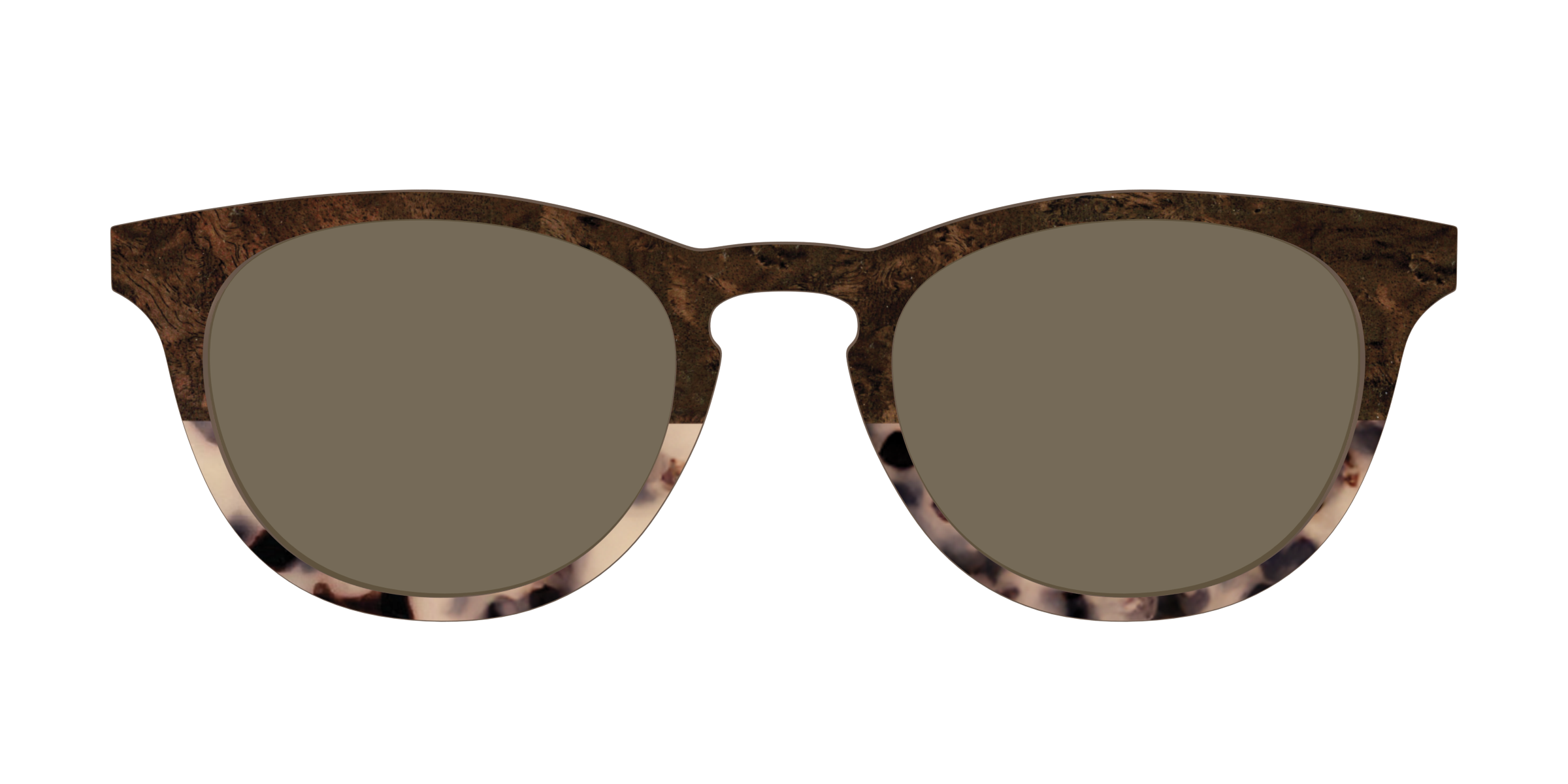 The Polarized Dark Oak Tortoise Split Sun Top - Image 3
