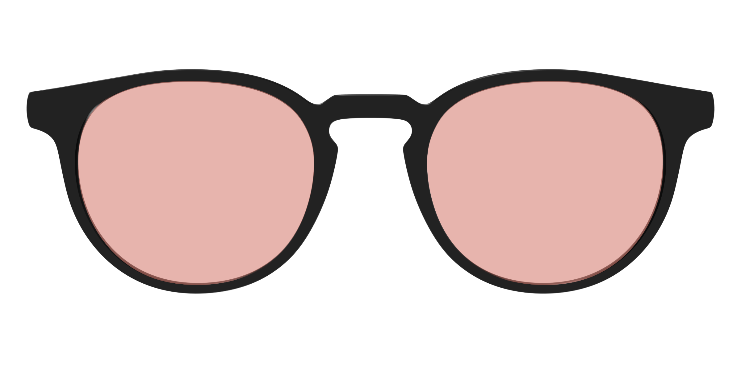 The Black With Coral Pink Lens - Image 19