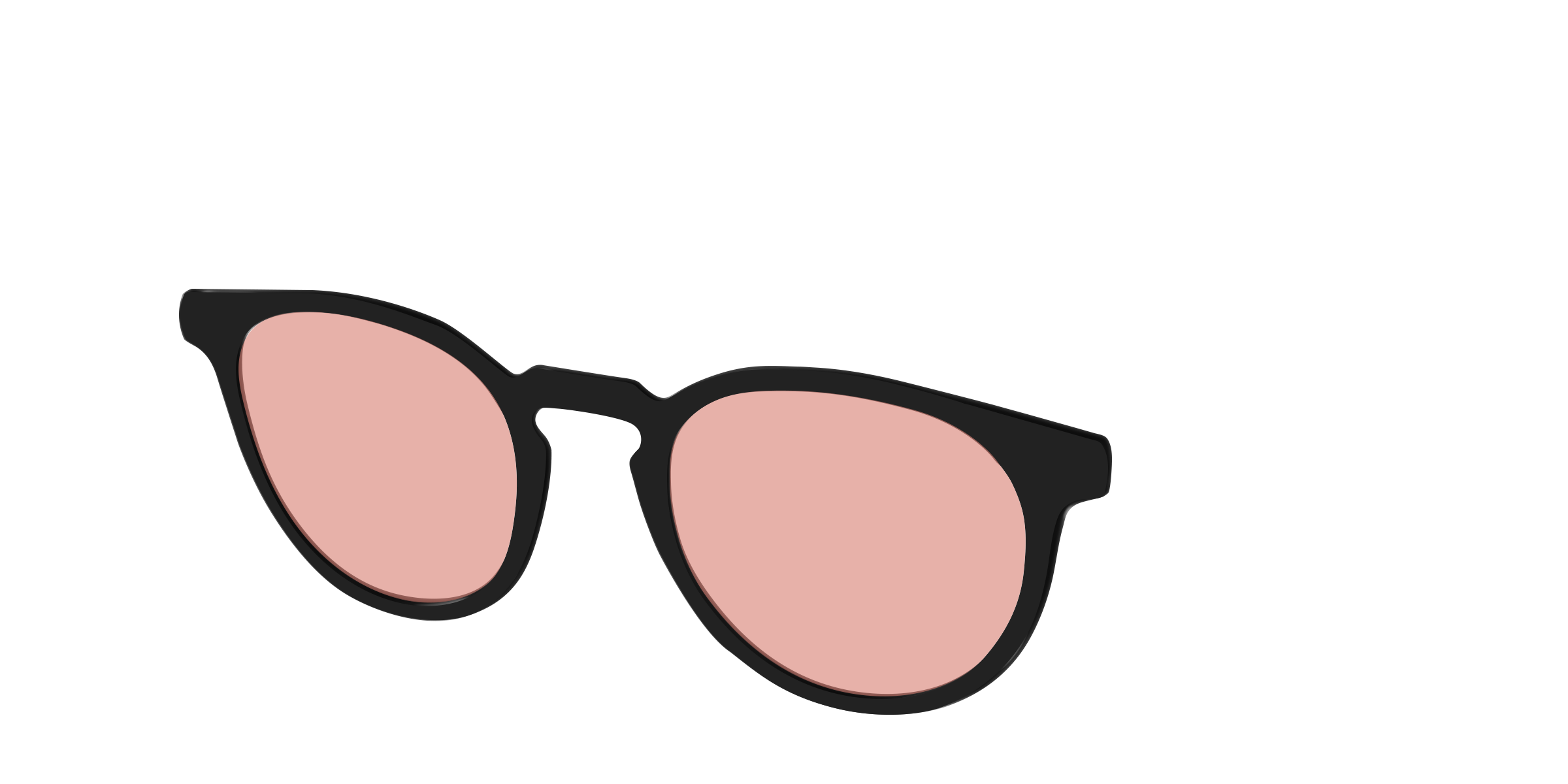 The Black With Coral Pink Lens - Image 20