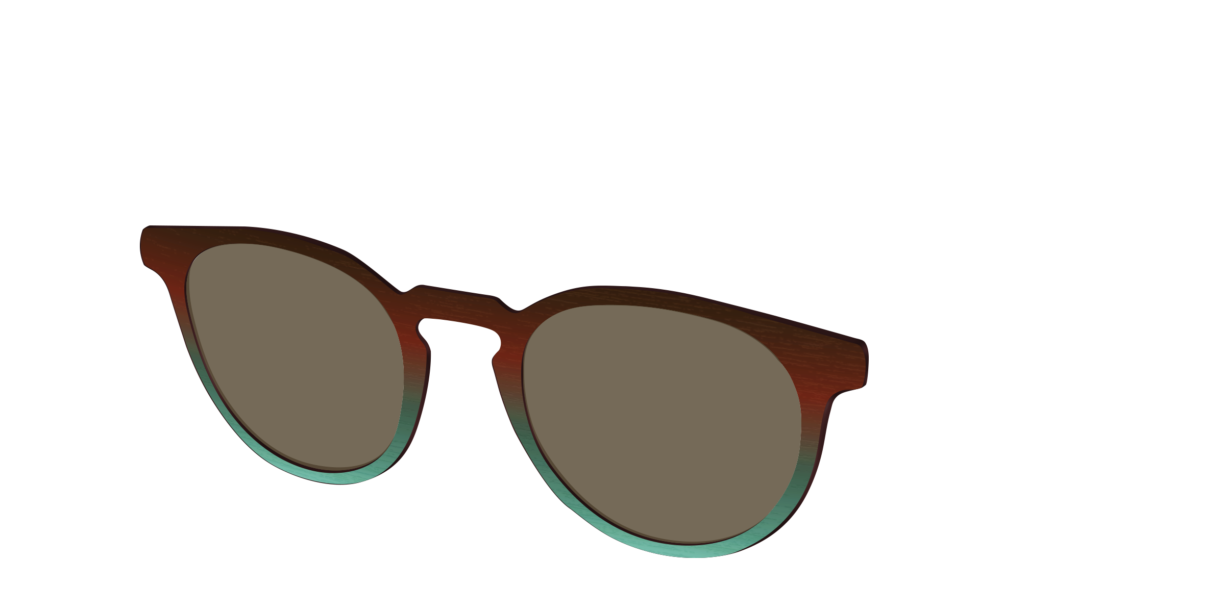 The Polarized Mahogany to Juniper Woodgrain Sun Top - Image 20