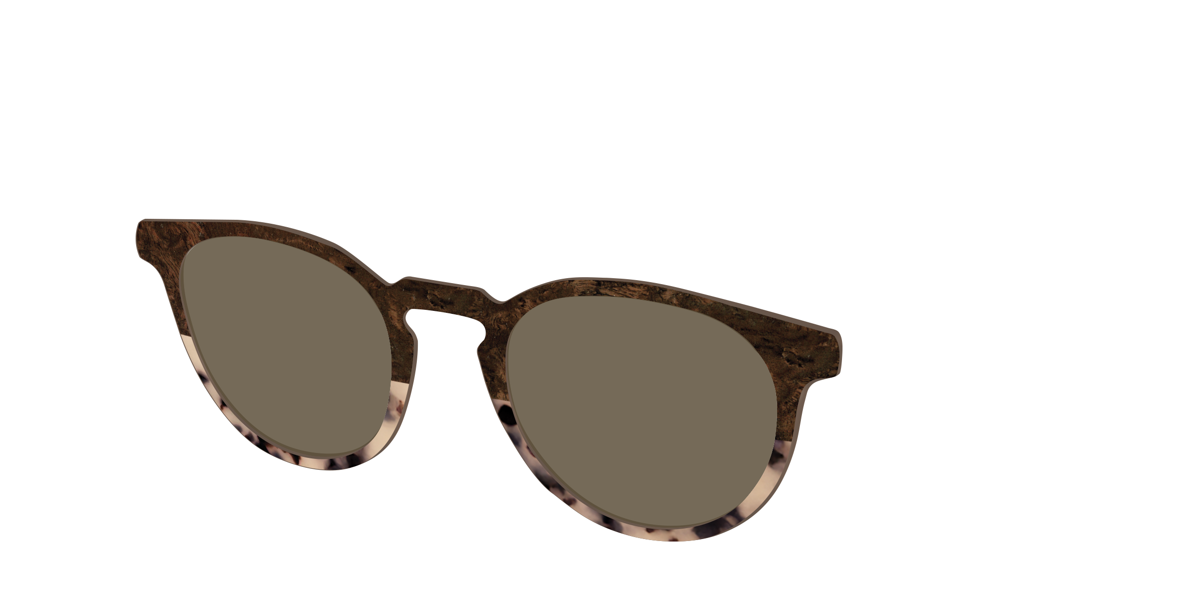 The Polarized Dark Oak Tortoise Split Sun Top - Image 20