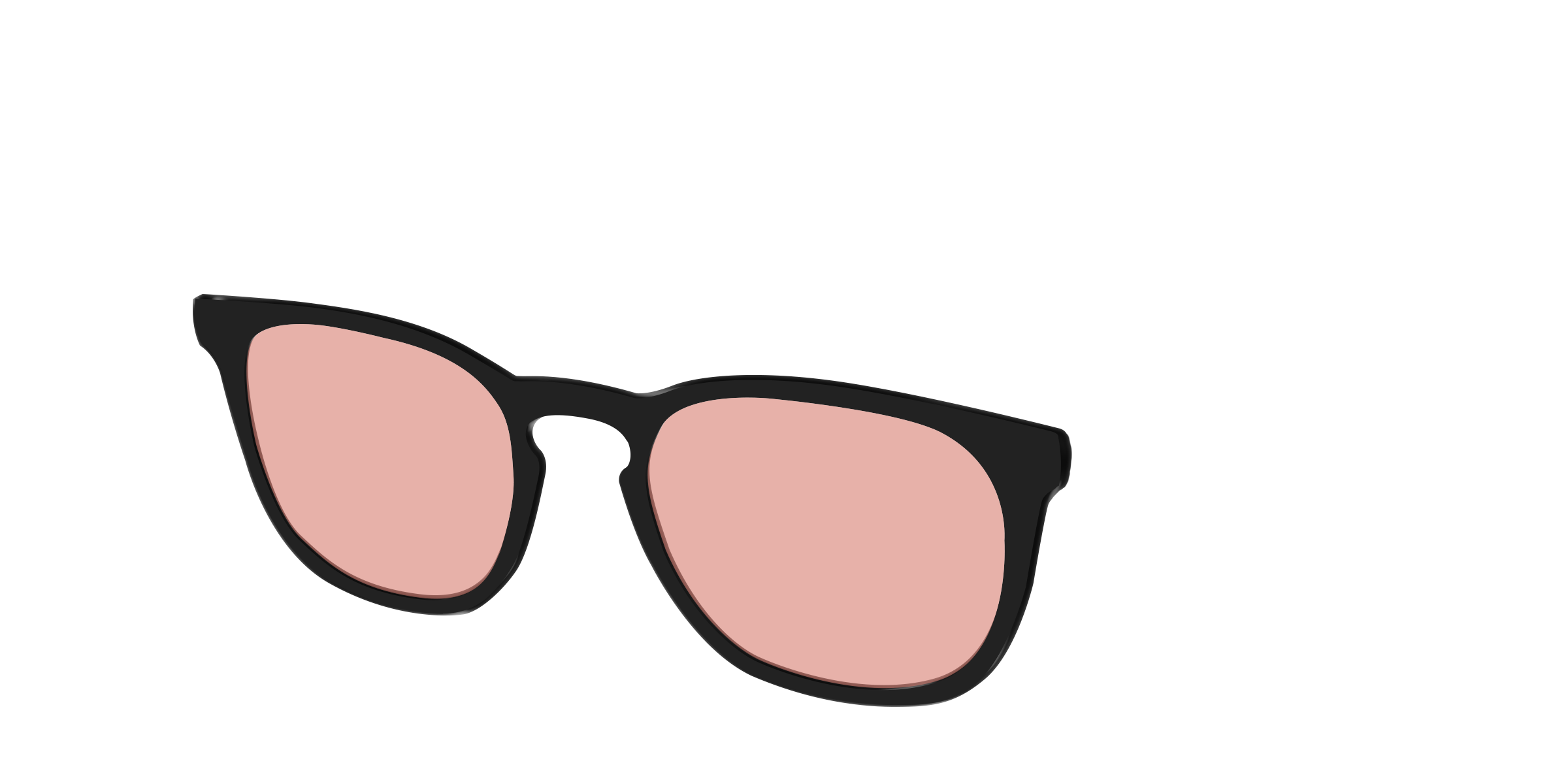 The Black With Coral Pink Lens - Image 8