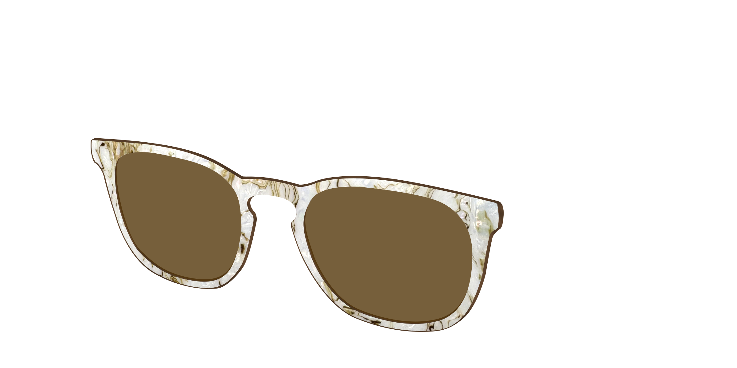 The Polarized Ivory Sand Pearl Shell Sun Top - Image 8