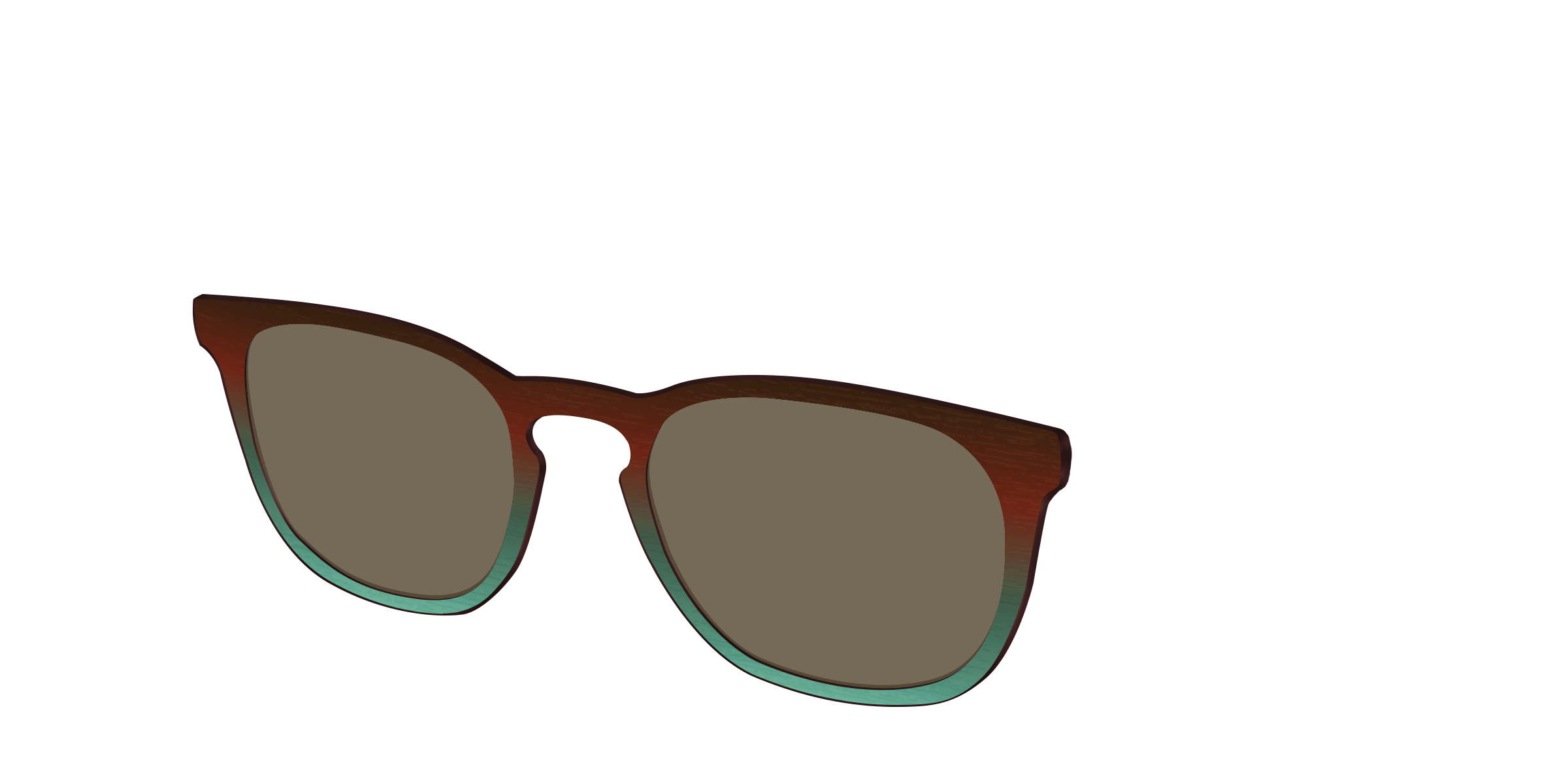 The Polarized Mahogany to Juniper Woodgrain Sun Top - Image 8