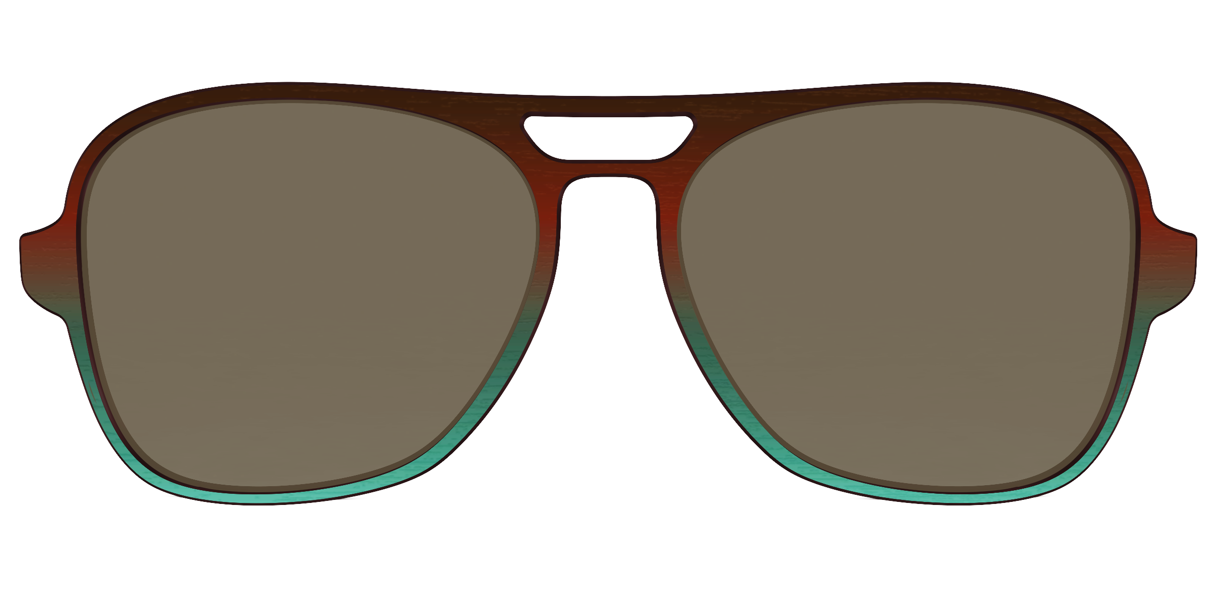 The Polarized Mahogany to Juniper Woodgrain Sun Top - Image 51