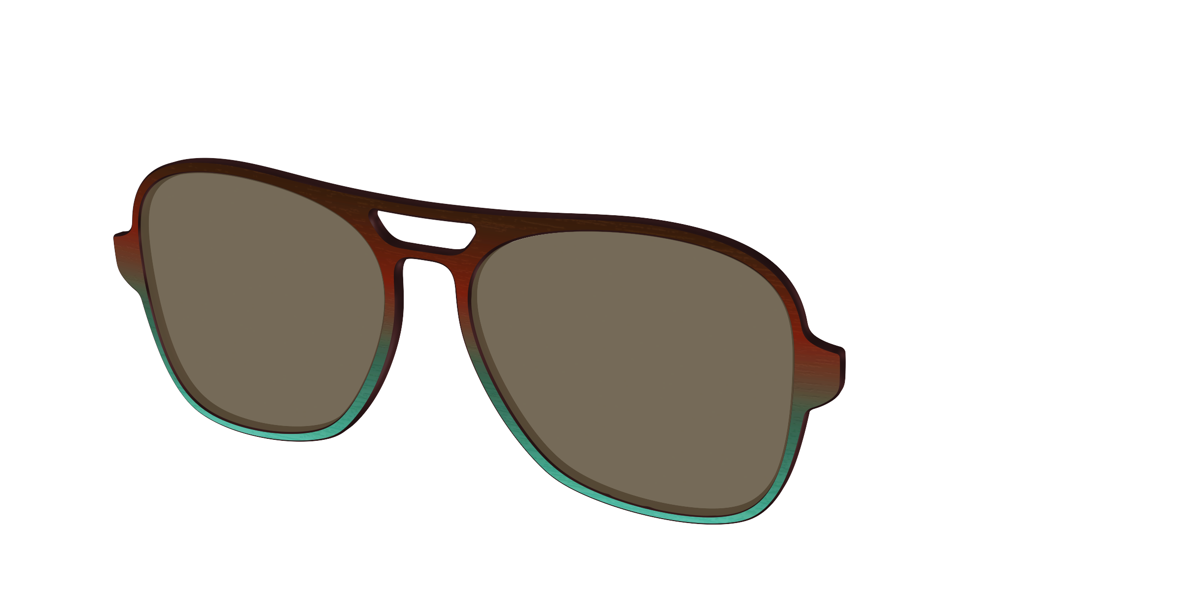 The Polarized Mahogany to Juniper Woodgrain Sun Top - Image 52