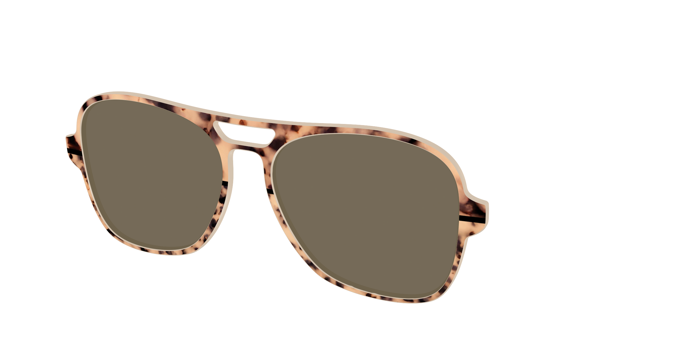 The Polarized Bisque Tortoise Split Sun Top - Image 52