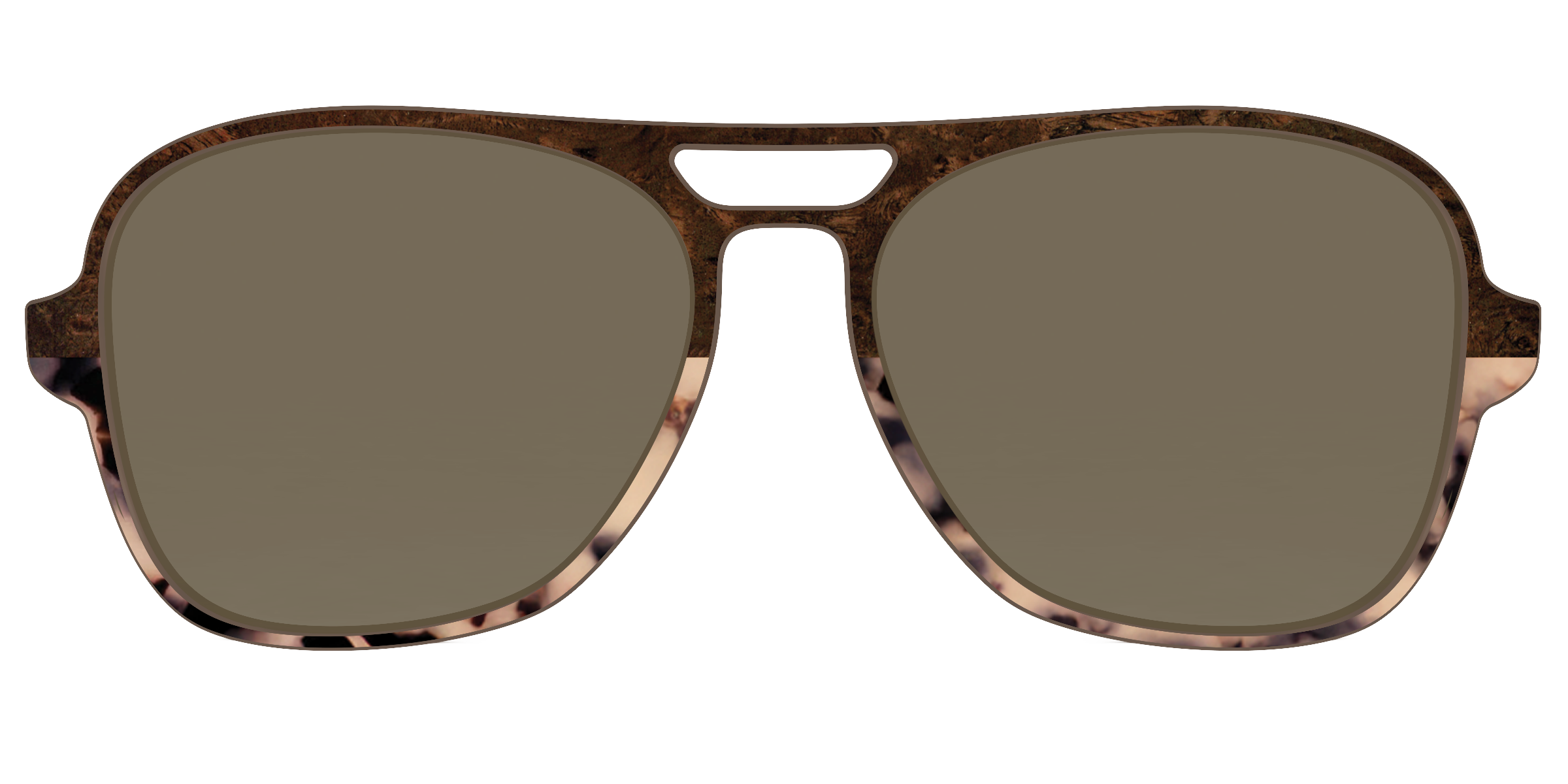 The Polarized Dark Oak Tortoise Split Sun Top - Image 51