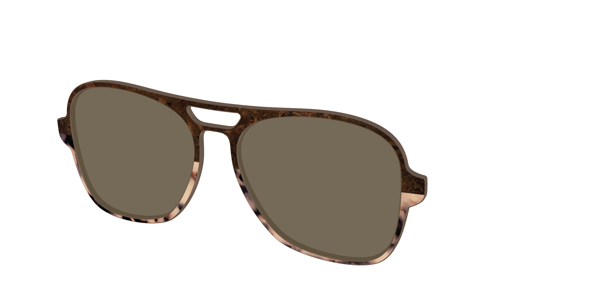 The Polarized Dark Oak Tortoise Split Sun Top - Image 52