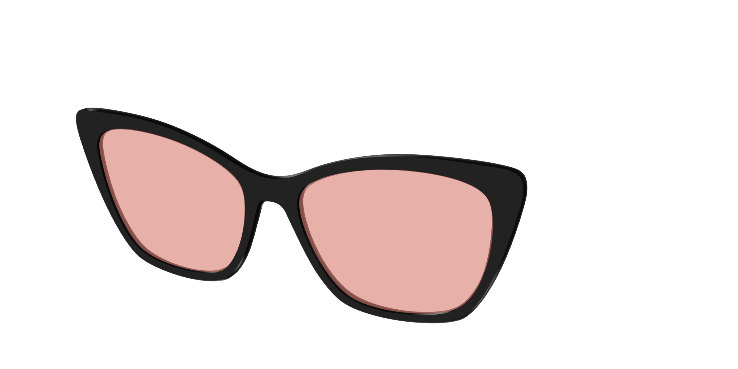 The Black With Coral Pink Lens - Image 26