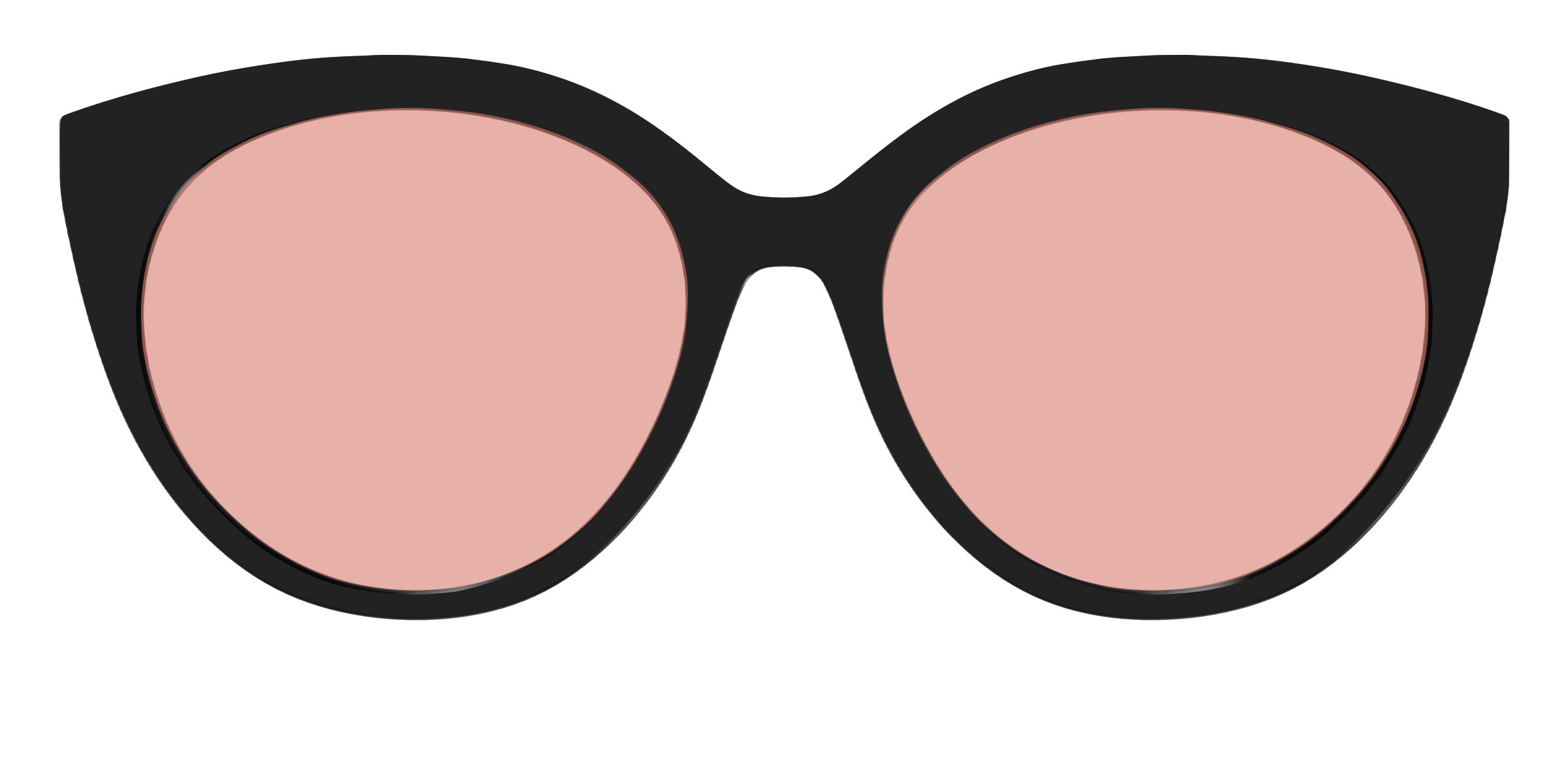 The Black With Coral Pink Lens - Image 43