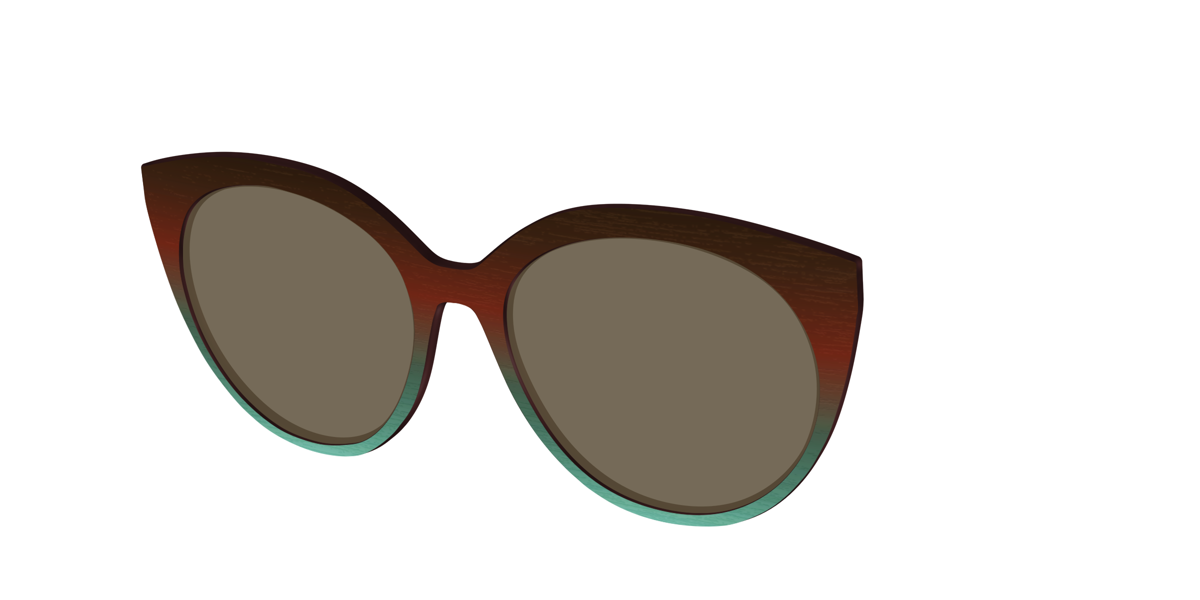 The Polarized Mahogany to Juniper Woodgrain Sun Top - Image 44