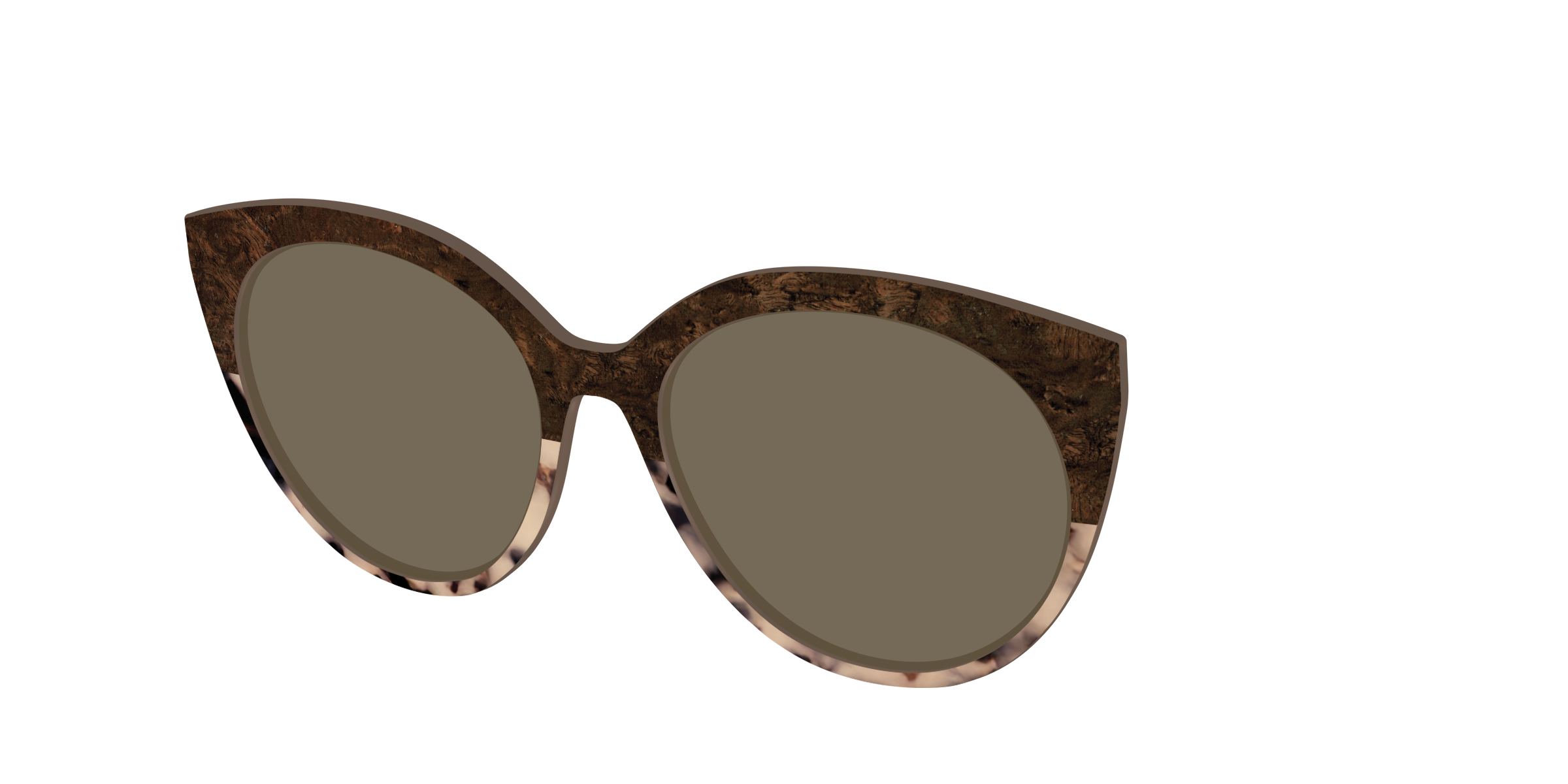 The Polarized Dark Oak Tortoise Split Sun Top - Image 44