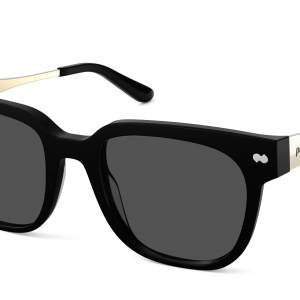 The Murphy - Black Acetate Gold Metal Sun