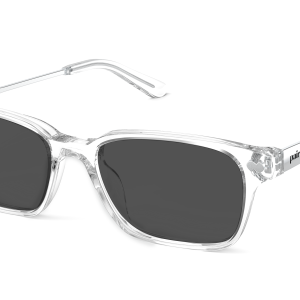 The Finley - Crystal Clear Acetate Silver Metal Sun