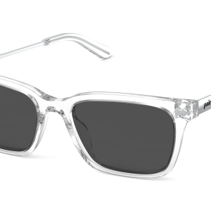 The Larkin - Crystal Clear Acetate Silver Metal Sun