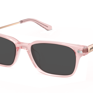 The Finley - Pink Clear Acetate Rose Gold Metal Sun