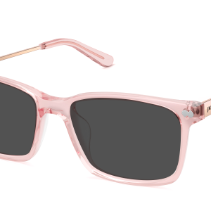 The Kirby - Pink Clear Acetate Rose Gold Metal Sun