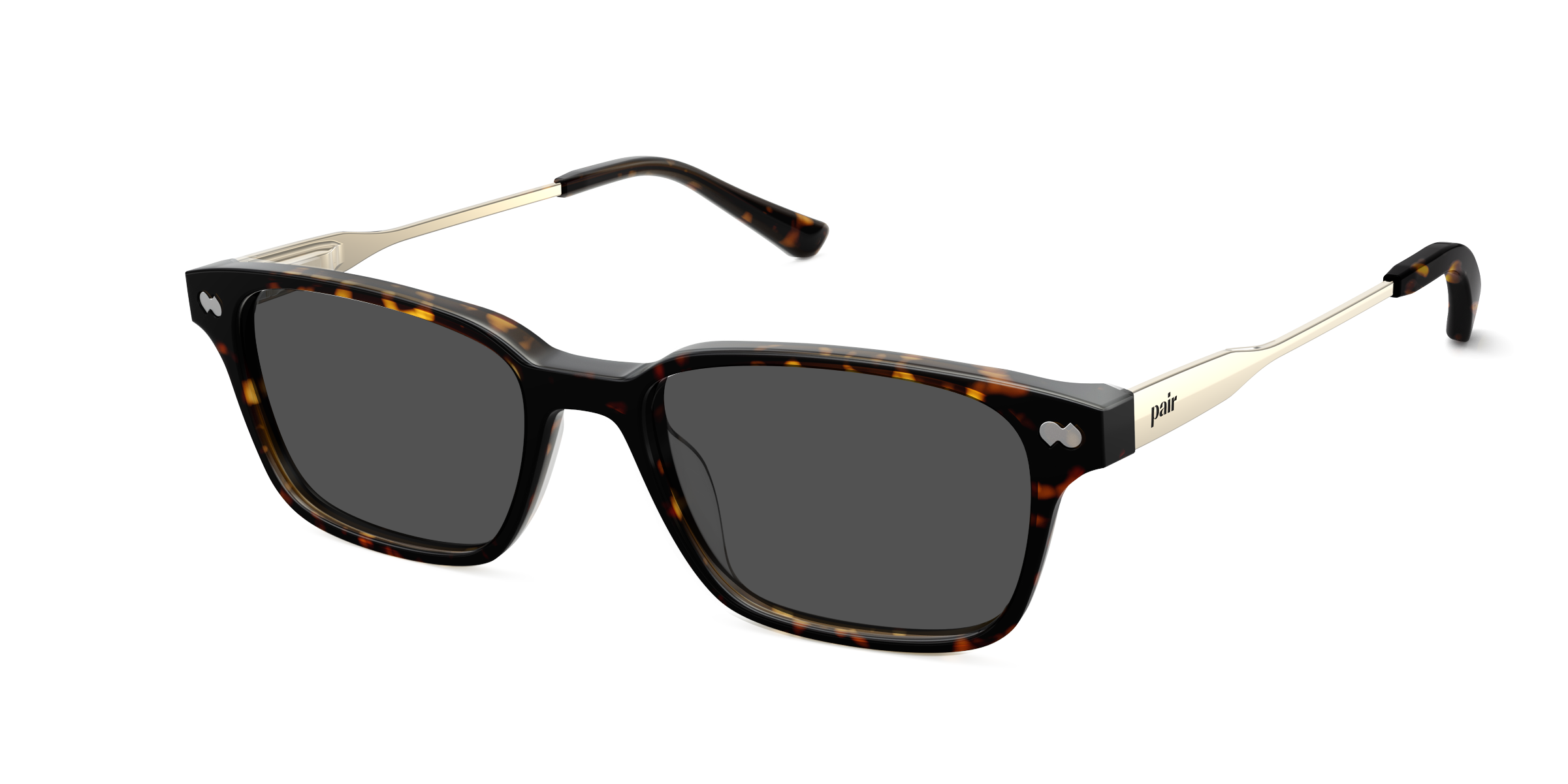 The Finley - Tortoise Acetate Gold Metal Sun