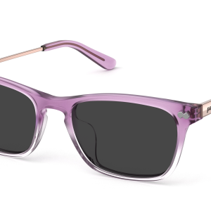 The Casper - Violet Pearlized Gradient Acetate Rose Gold Metal Sun