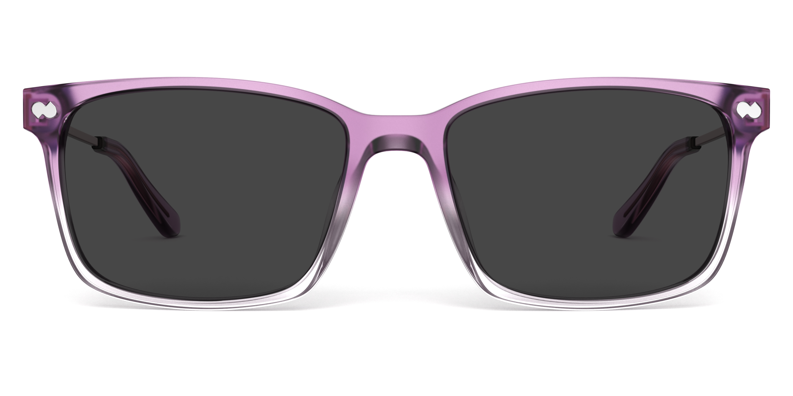 The Kirby - Violet Pearlized Gradient Acetate Rose Gold Metal Sun - Image 3