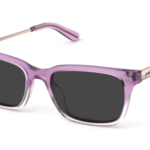 The Larkin - Violet Pearlized Gradient Acetate Rose Gold Metal Sun
