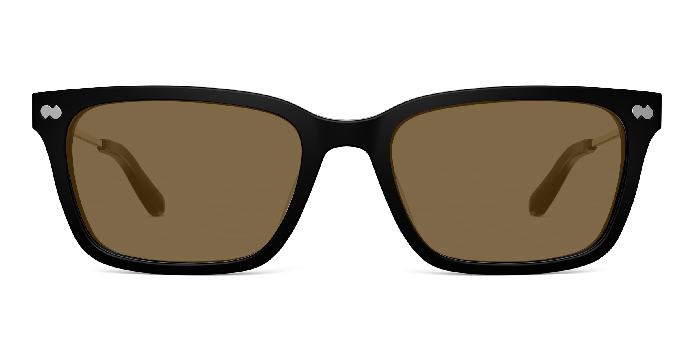 The Larkin - Black Acetate Gold Metal Sun - Image 4