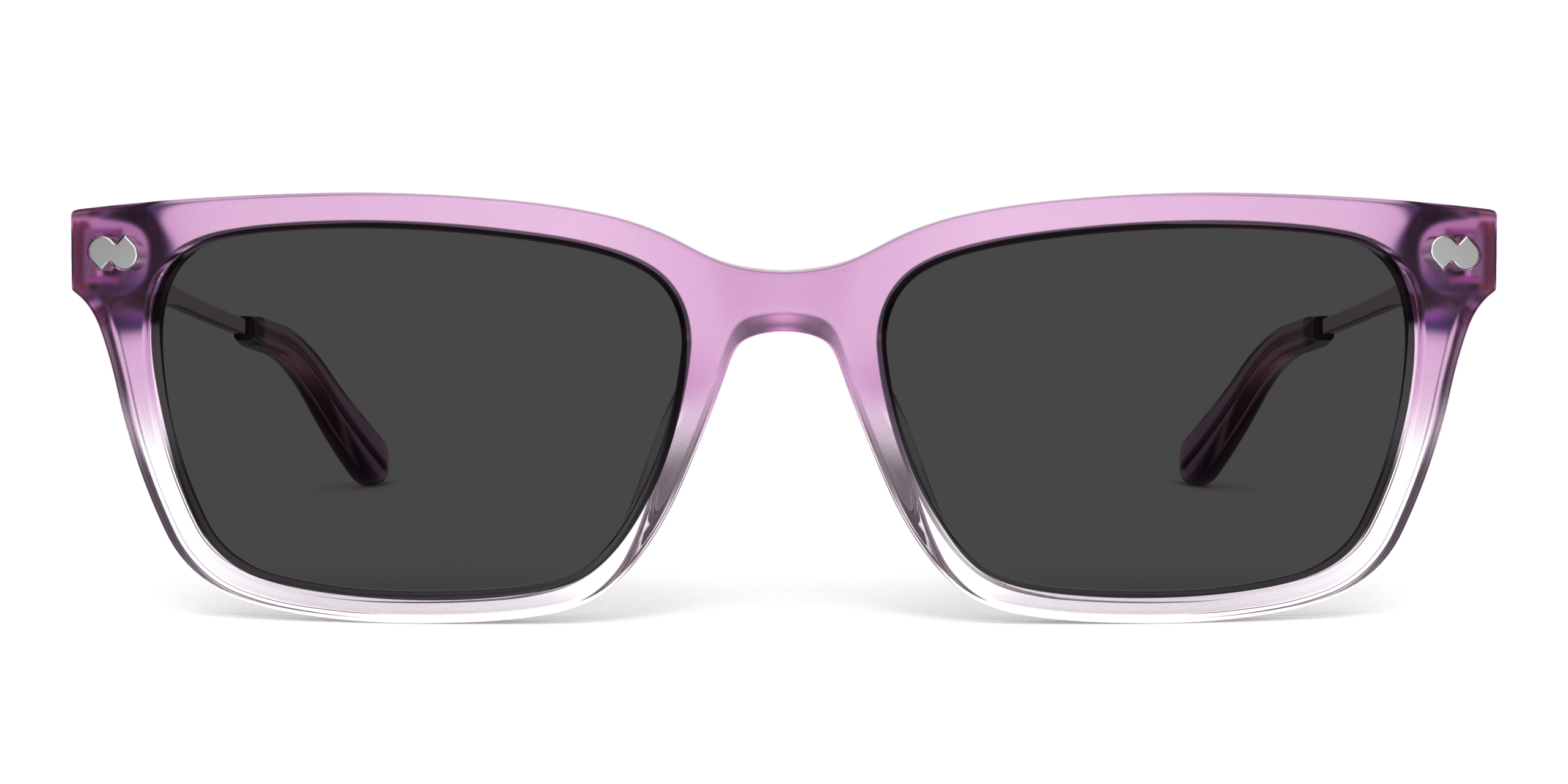 The Larkin - Violet Pearlized Gradient Acetate Rose Gold Metal Sun - Image 3